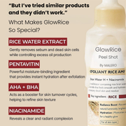Official GlowRice Peel Shot Exfoliator - Full Duo