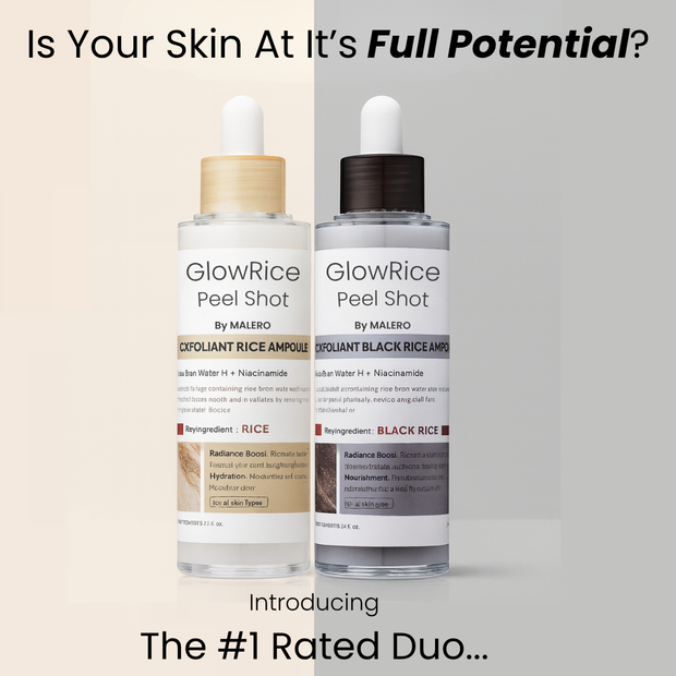 Official GlowRice Peel Shot Exfoliator - Full Duo